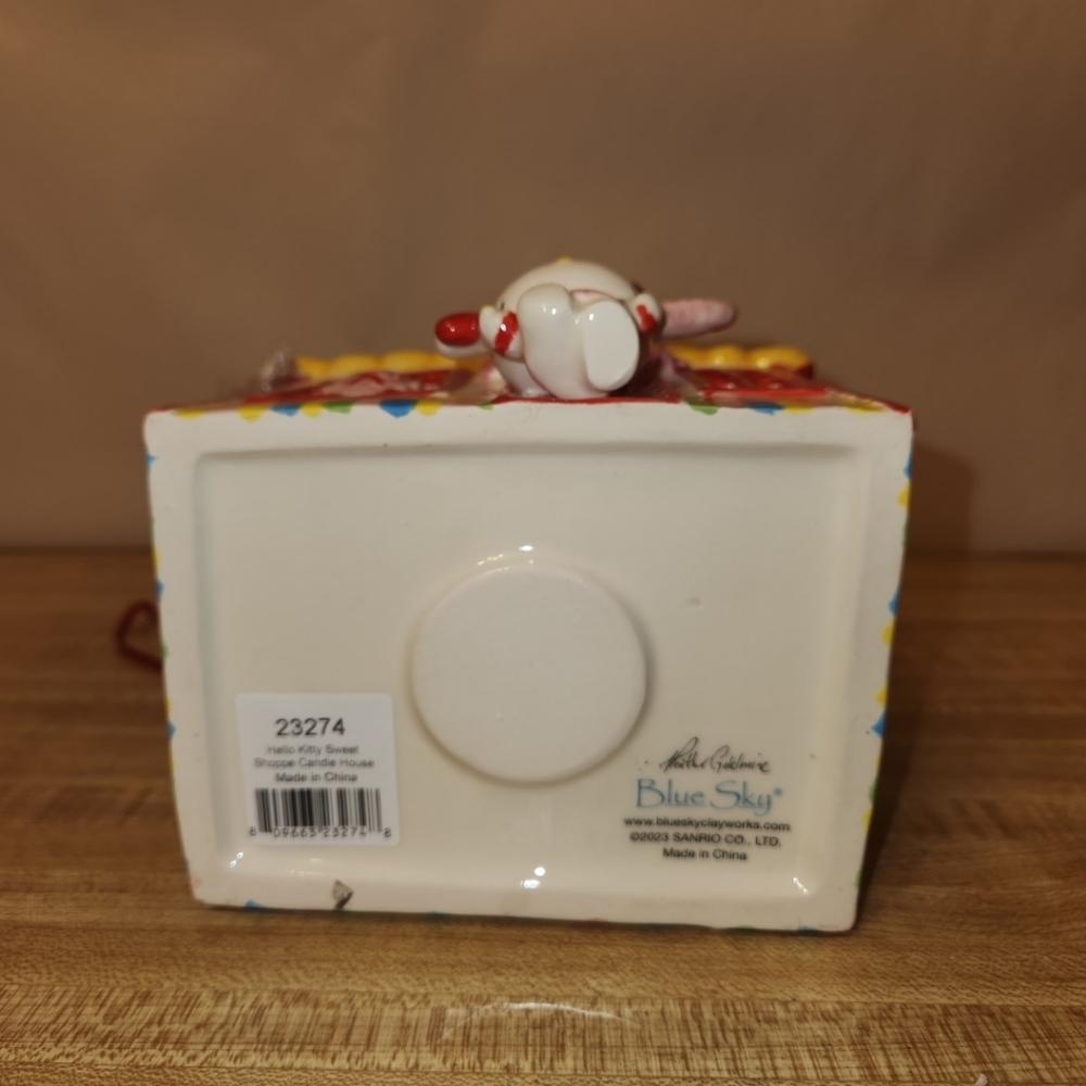 HELLO KITTY BLUE SKY SANRIO SWEETT SHOPPE CERAMIC TEA LIGHT HOLDER - Picture 7 of 7